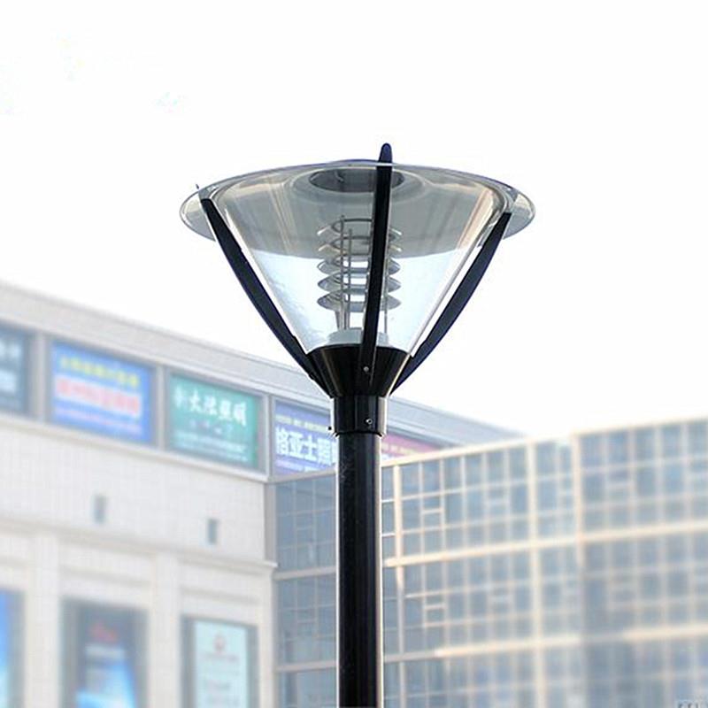 3米中杆庭院灯头小区别墅中式铝型材庭院灯E27灯座led光源庭院灯