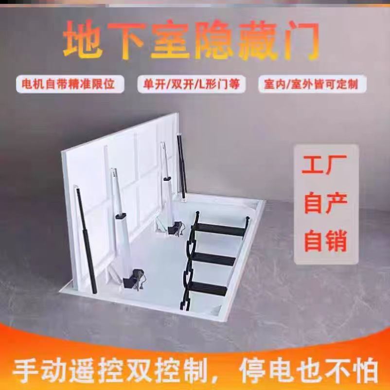 电动隐形门地下室隐藏门地窖楼梯口手动隐形门隐形门暗门阳光房