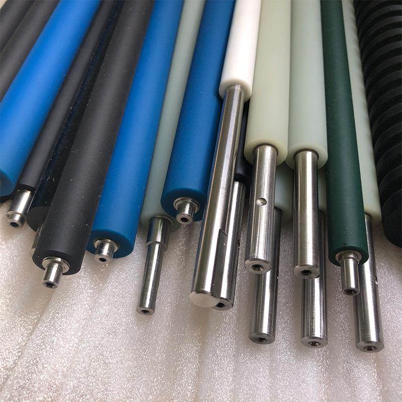 定制加工PU滚筒胶辊聚氨酯胶面耐磨耐老化同心度好来件包胶