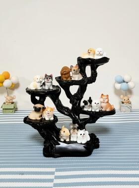 创意微型桌面置物架摆放小物件展示架子摆件微景观造景花架展示台