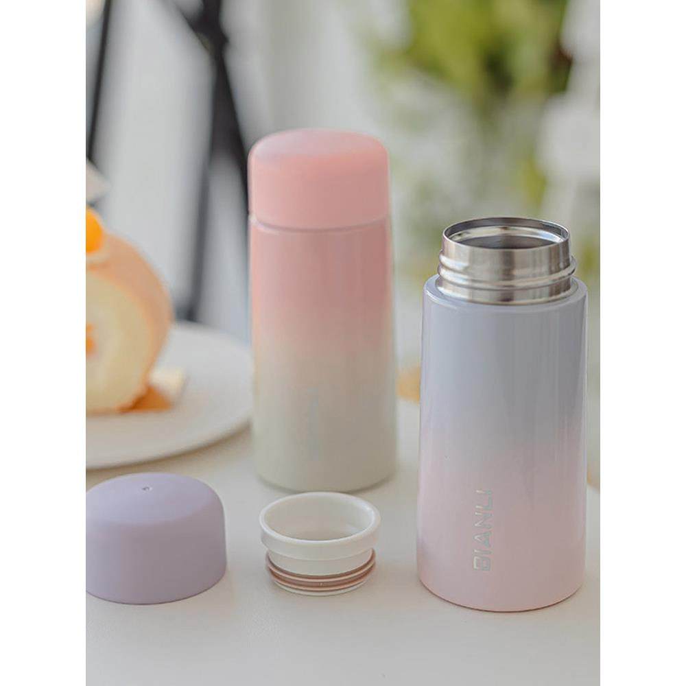 316不锈钢便携式儿童水杯为妇女150毫升紧凑型翻盖口袋裤杯