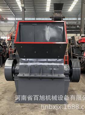 煤炭煤块锤式粉碎机细碎建筑垃圾制砂机PC-600*800锤式破碎机