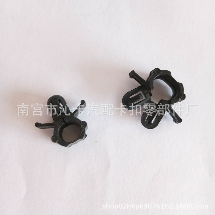 供应汽车线束固定卡子管束卡扣卡子喷水管油管固定卡扣波纹管夹子