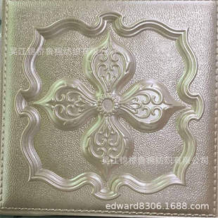 阻燃防火半PU装饰皮革压纹3D压花革折褶压皱PVC人造革地板家具革