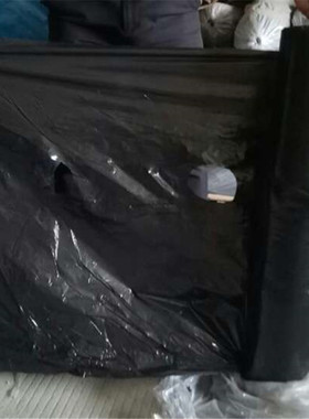 现货PE黑色色90公分单孔膜 60公分三角形农用打孔地膜 除草抑虫