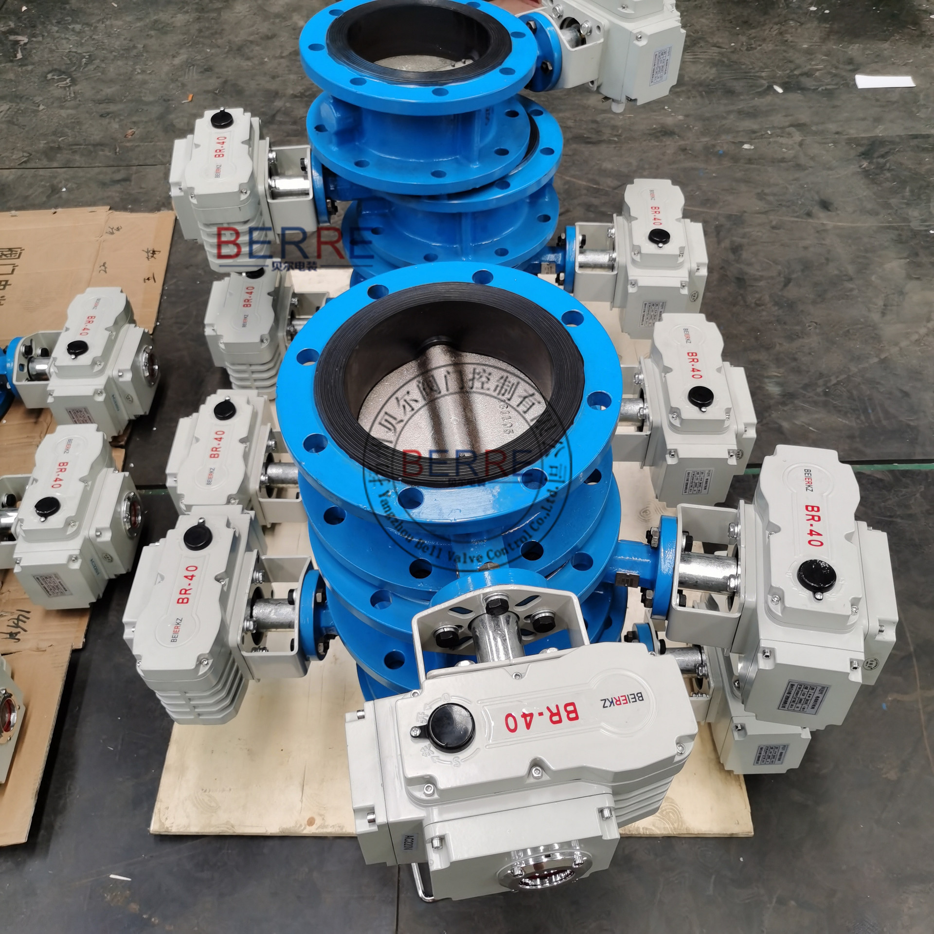 D941X-16C DN200精小型电动法兰式碳钢蝶阀 220V开关控制