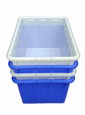 140升200L300L蓝色白红色塑料水箱物料分类塑胶箱快递分拣周转箱
