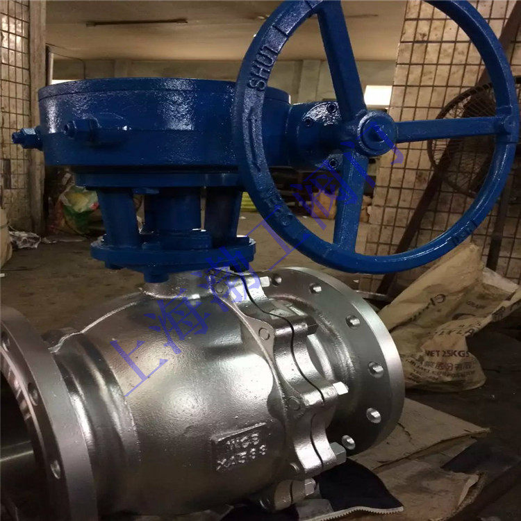 Q341H-16C 涡轮传动浮动式球阀-法兰硬密封球阀-高压型双法兰球阀