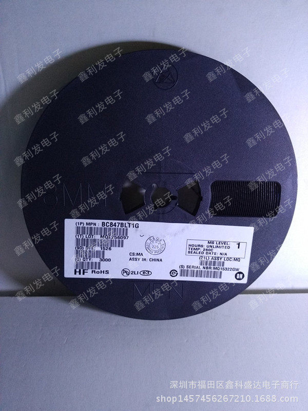 BC847BLT1G ON SOT-23 丝印1F 贴片三极管 全新 BC847B