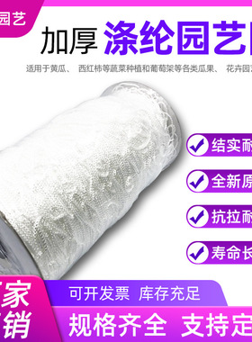 攀爬网园艺植物瓜果种植耐用加厚白色尼龙方格网眼5*350ft藤架网