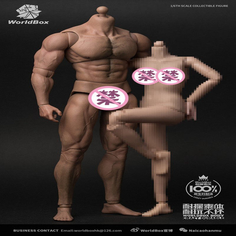现货Worldbox AT027 1/6 耐操素体 壮汉版 男素体 现货