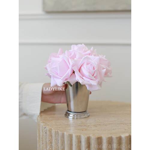 正品adylike保l湿香玫瑰花彷真花摆件 ins手北欧简约感装饰花餐桌