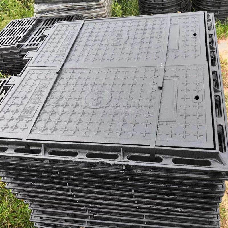 厂家供应球墨铸铁井盖方形雨水井盖铸铁井盖方形水表井盖