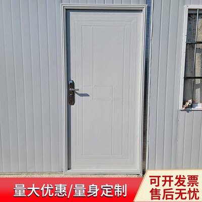 镀锌烤漆屋门集装箱房门活动板房门简易门防火防盗隔音定制款