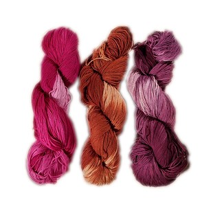 秋娘布庄刺子绣手染线段染彩色棉线粗线编绳手工编织刺绣diy