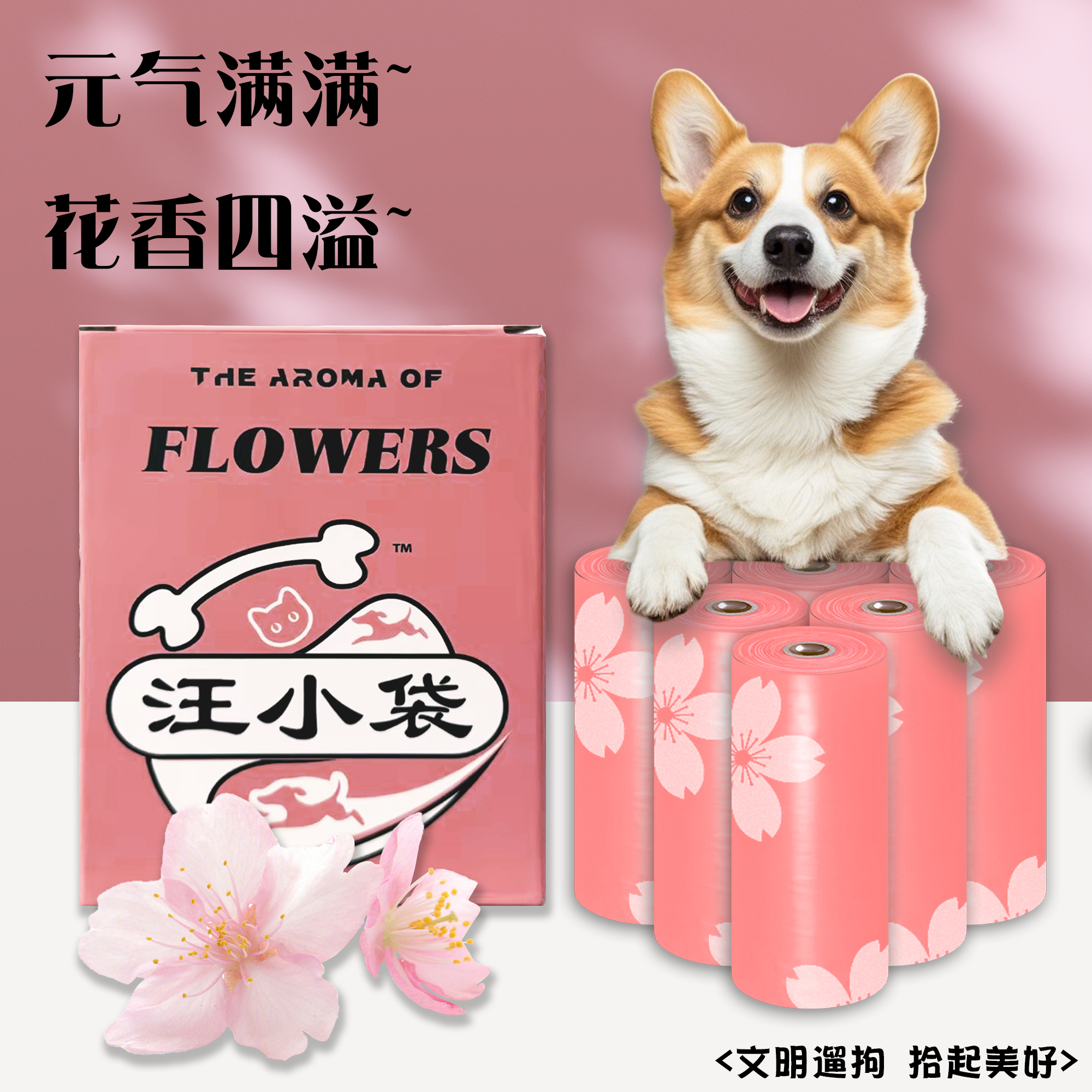 宠物拾便袋遛狗捡屎袋可降解便携