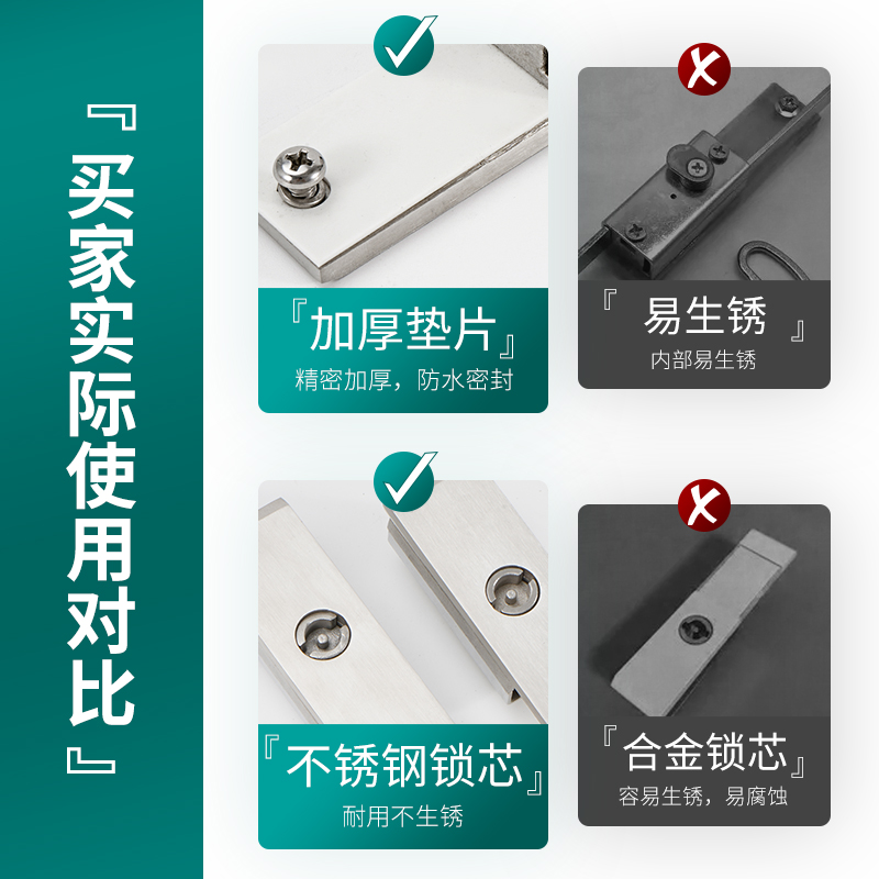 配电箱开关控制柜机械门304不锈钢锁MS821天地连杆锁威图柜配件