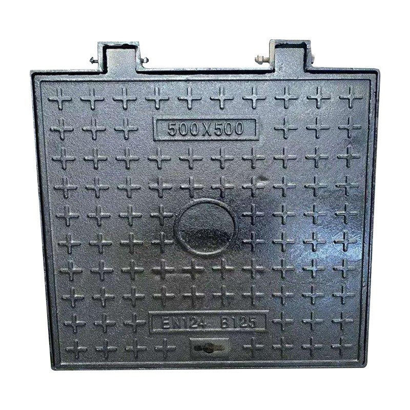 球墨铸铁井盖市政工程铸造污水盖板方形井盖子道路排水用