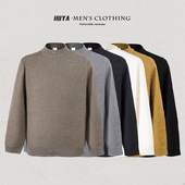 虎牙兄弟冬季 530356 男士 保暖尼龙针织毛衣休闲百搭情侣同款 打底衫