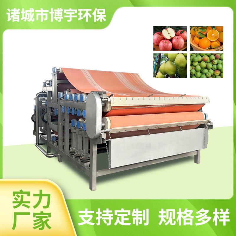 博宇蔓越莓压榨机饮料带式果汁压榨机大型树莓蔓越莓草莓榨汁机