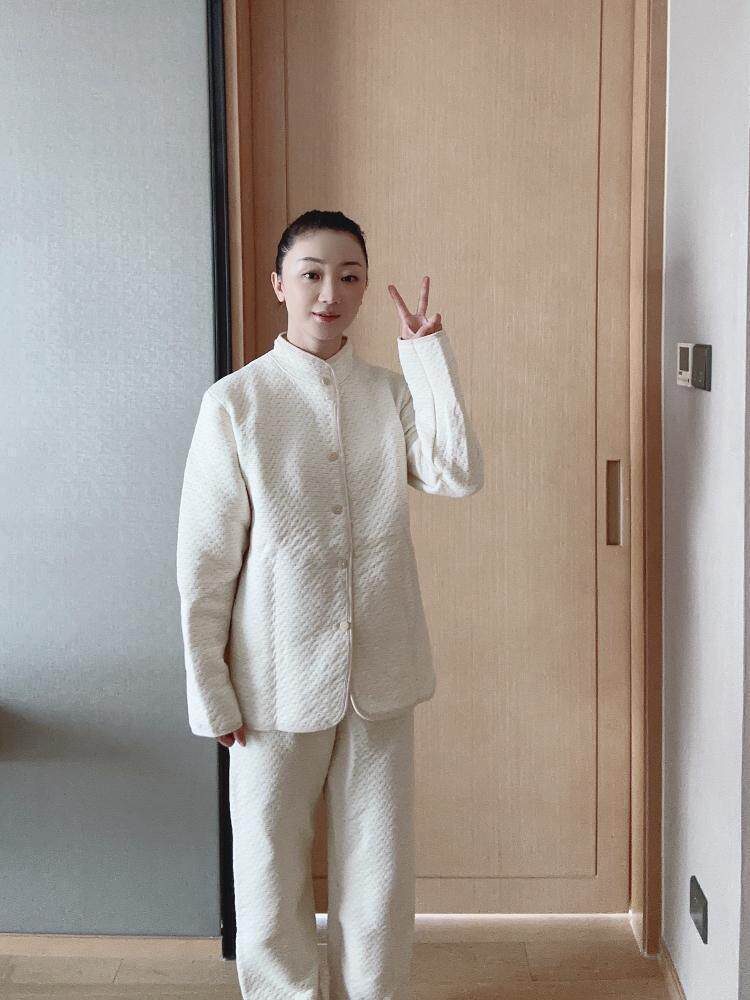 瑶之淘淘●睡眠护肩●居家服保暖护肩颈有机彩棉睡衣空调房月子服