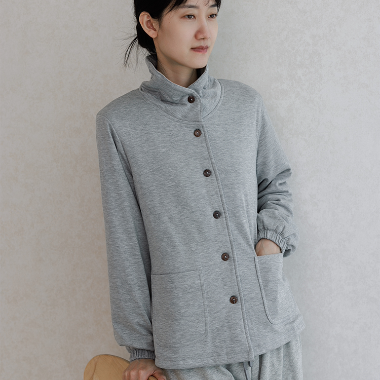 瑶之淘淘【长袖居家棉服】元宝领新疆棉花填充棉袄上衣保暖