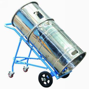 工地用单气瓶搬运车 双气瓶手推车 钢瓶小推车 氧气瓶专用转运车