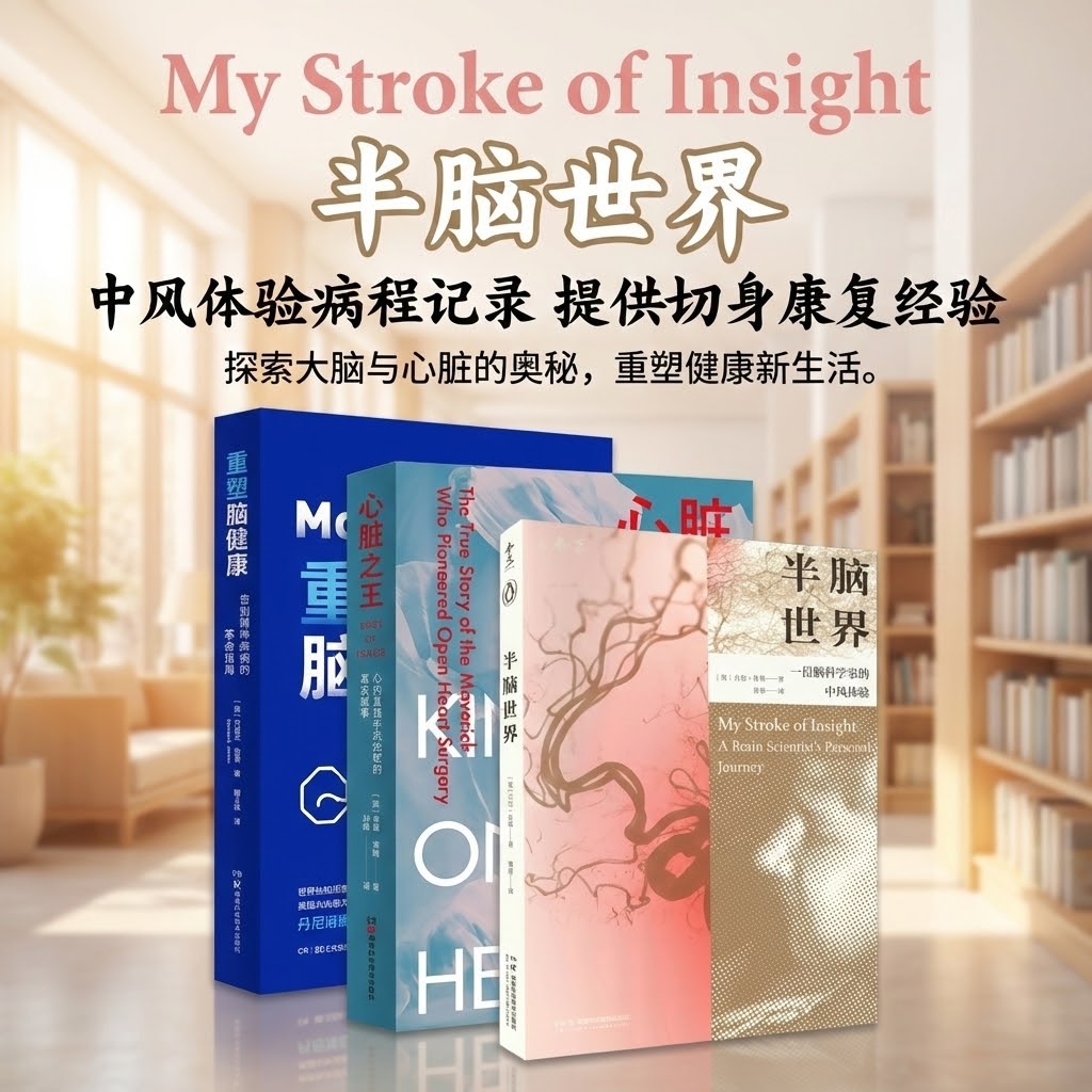 半脑世界中老年保健中医养生健康中风康复建议脑神经科学书籍重塑脑健康心脏之王脑科学家中风体验8年康复自我疗愈记录经典之作,书籍/杂志/报纸,科普读物其它,淘宝优惠券,粉丝福利购,淘宝优惠卷