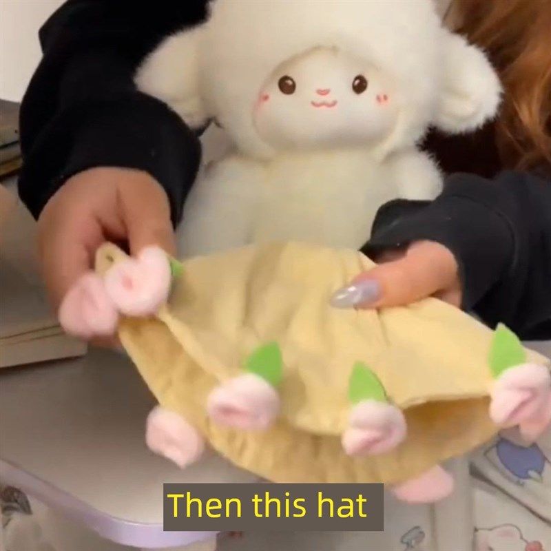 采购产品好看e的玫瑰小羊娃娃,可爱的毛绒玩具,布娃娃,中国情人节