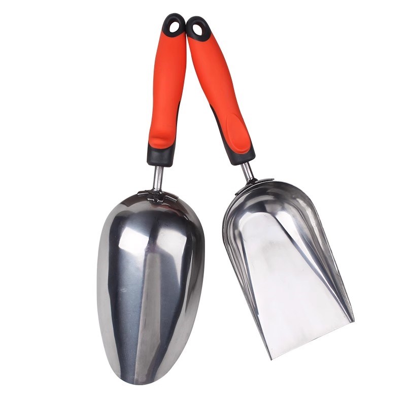 不锈钢铲子家用种菜户外挖土松土神器料铲粮N铲园艺种养花赶海工