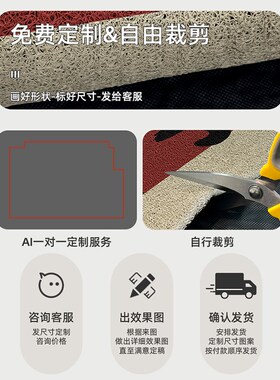 新年玄关丝d圈门口地垫进门防滑入户门垫入户门可裁剪脚垫2025喜