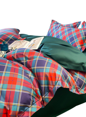 高级全棉被罩单件160x210cm180XD210cm宽边刺绣双拉链头四角被角