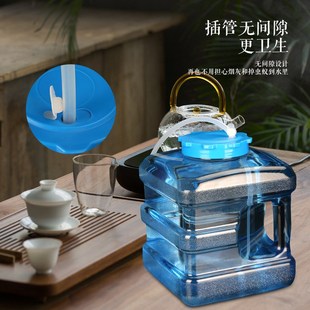 货车车载饮水机塑料水桶家用功夫茶台方J型户外矮储水箱茶几圆空