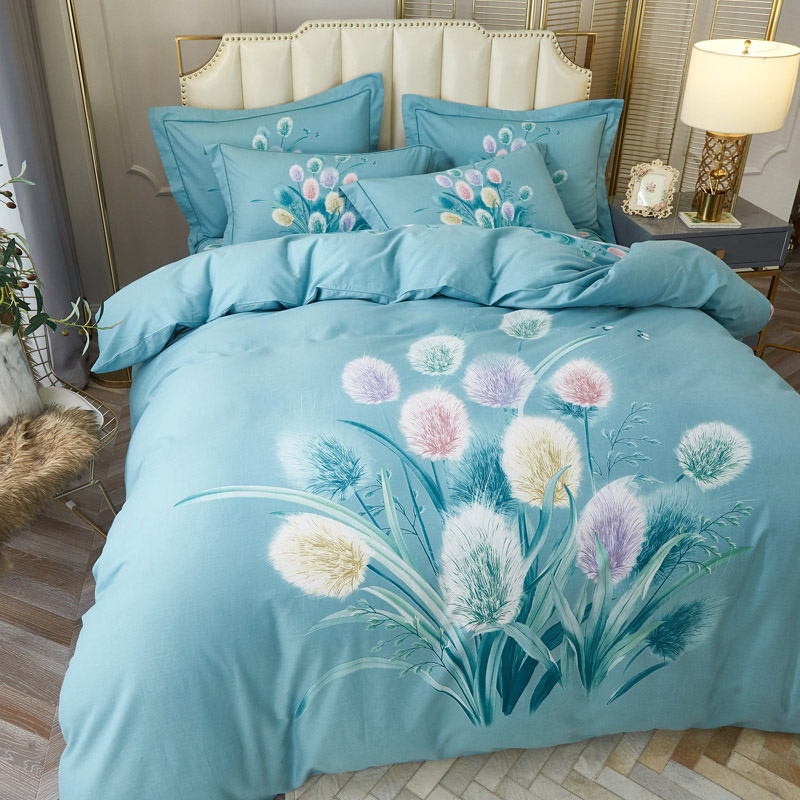 全棉磨毛四件套加厚n100纯棉床上用品冬季保暖床单被套床笠三件套