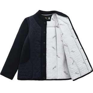 加绒棉K衣50岁60老人冬季 爸爸装 棉 发热衣裤 中老年男驼绒棉袄棉裤