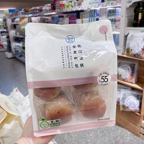 盒马超市低GI核桃全麦欧包320g