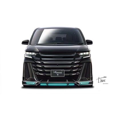 适配丰田24款埃尔法威尔法40系ROWEN小包围套件前唇后唇尾翼侧裙