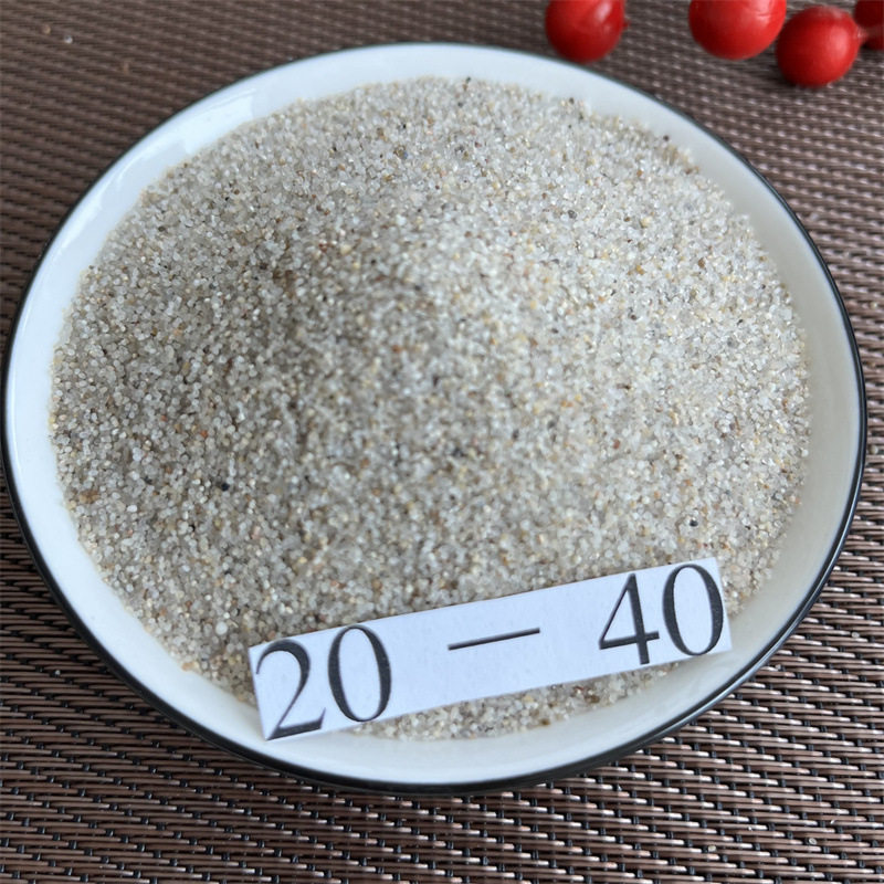 无尘水洗海砂 油田钻井用压裂砂 铸造用圆粒海砂