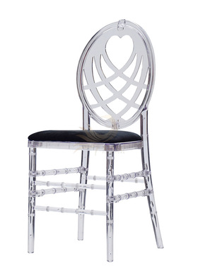 现代Chiavari餐椅户外婚礼耐用透明树脂铁金属花园客厅铁厅派对酒