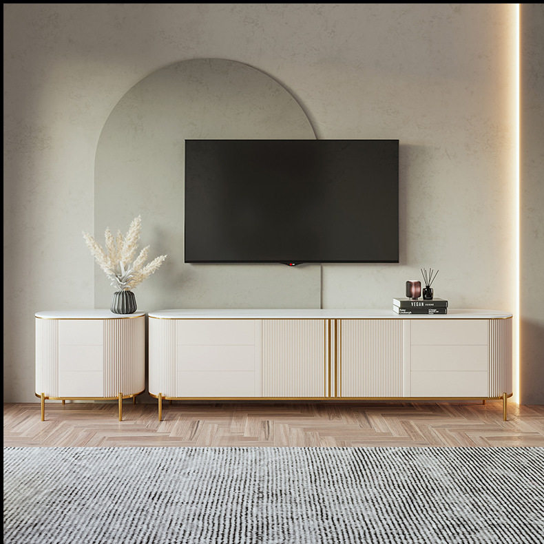2022新款岩板茶几电视柜组合套装家用小户型现代简约轻奢网红创意