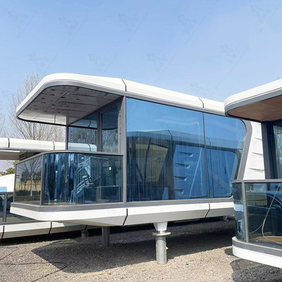 野奢体验科幻感流浪民宿 户外移动商铺酒店咖啡屋 设计感隔热客舱