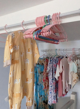 UG73晾衣杆阳台顶装家用飘窗固定式单杆室内白色挂衣杆窗台打孔晒