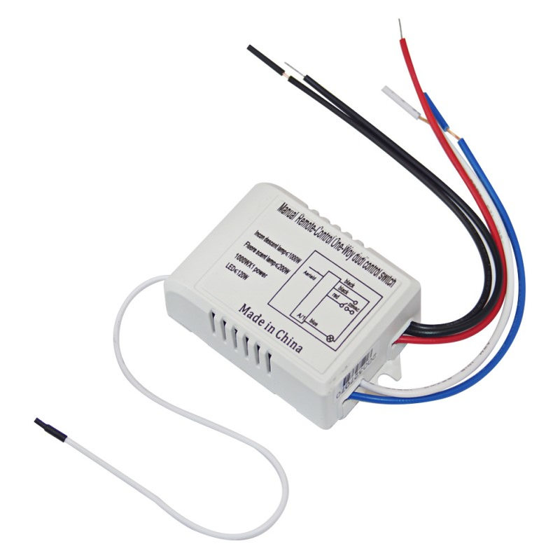 厂家批发二路数码智能无线遥控开关LED灯具220V无线摇控分段控制