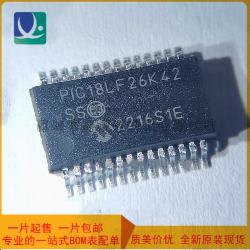 PIC18LF26K42-I/SS  MCU 64KB Flash, 4KB RAM, 1KB  SOP封装