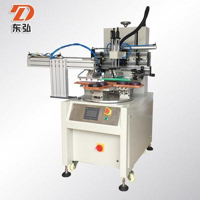 转盘丝网印刷机机械手下料丝印机四工位平面丝网印刷机精确电子