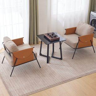 阳台桌椅围炉煮茶铁艺一桌二椅下午茶懒人椅三件套家用卧室看书椅