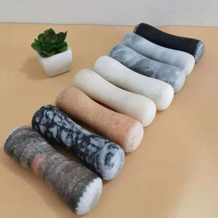 天然石头捣蒜器石臼石锤研磨棒捣碎棒青石蒜臼子特大号锤子捣药杵