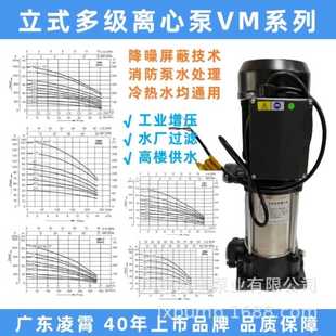 多级离心泵电动工业增压水厂过滤高楼供水果园 广东凌霄VM立式