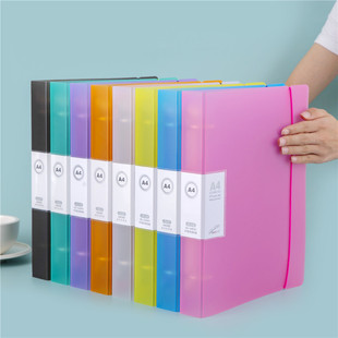 A4卡册活页内页多层加厚高清透明插页袋试卷收纳人事专用收纳册活页a5票据办公收集册大容量资料档案册文件夹
