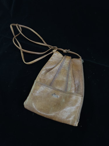 古着真皮手提包｜复古做旧质感｜真皮通勤包Vintage中古